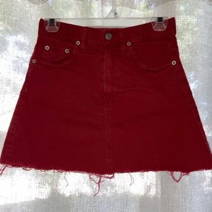 RARE red italian brandy melville skirt